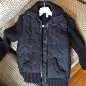 Juniors Black Sweater Jacket
